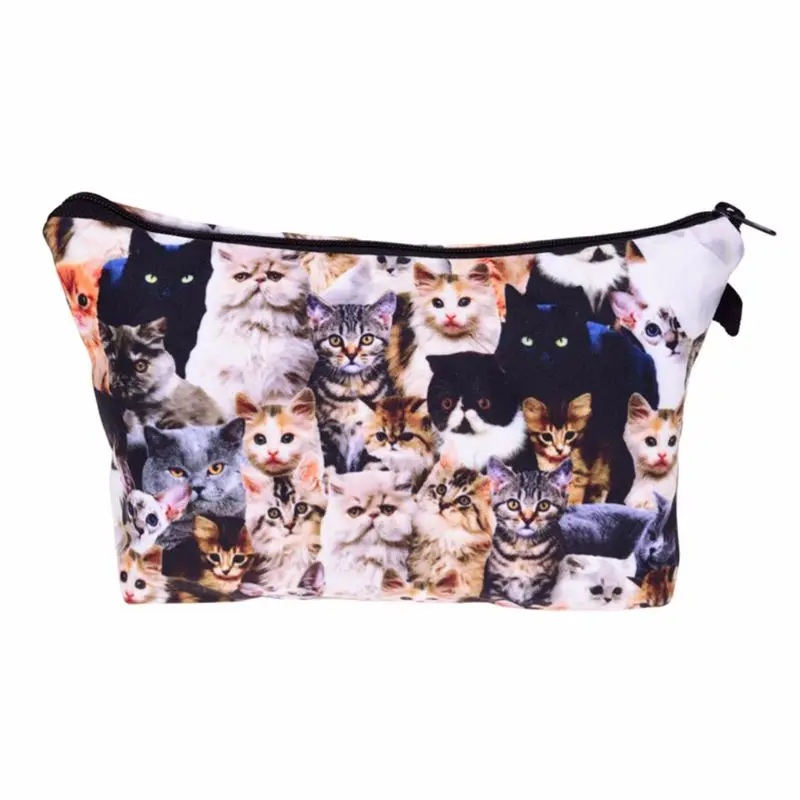 

Travel Cosmetic Bag Cute Printed Pattern Makeup Case Pouch Toiletry Organize H8WD