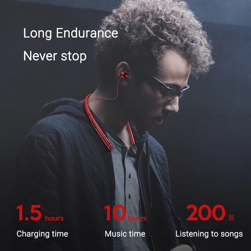 

EARDECO Earphone Bluetooth Wireless Headset Magnetic Neckband Earphones IPX5 Waterproof Sport Earbud with Noise Cancelling Mic