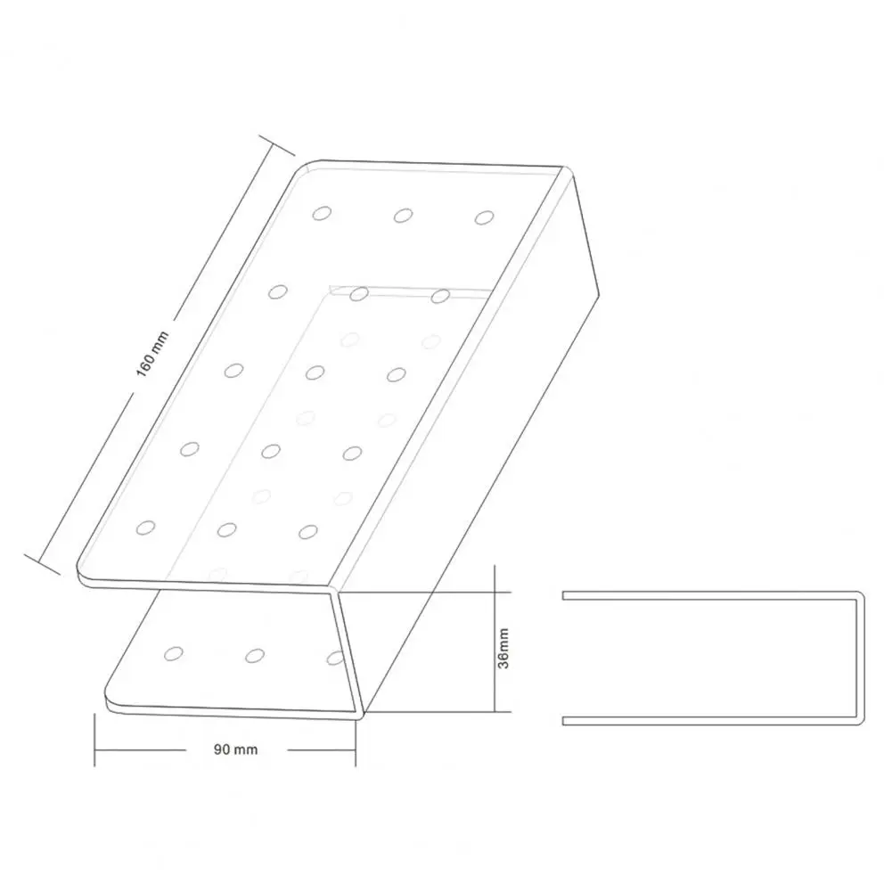 1 шт акриловые леденец держатель прямоугольник Форма двойной Слои Акриловая торт