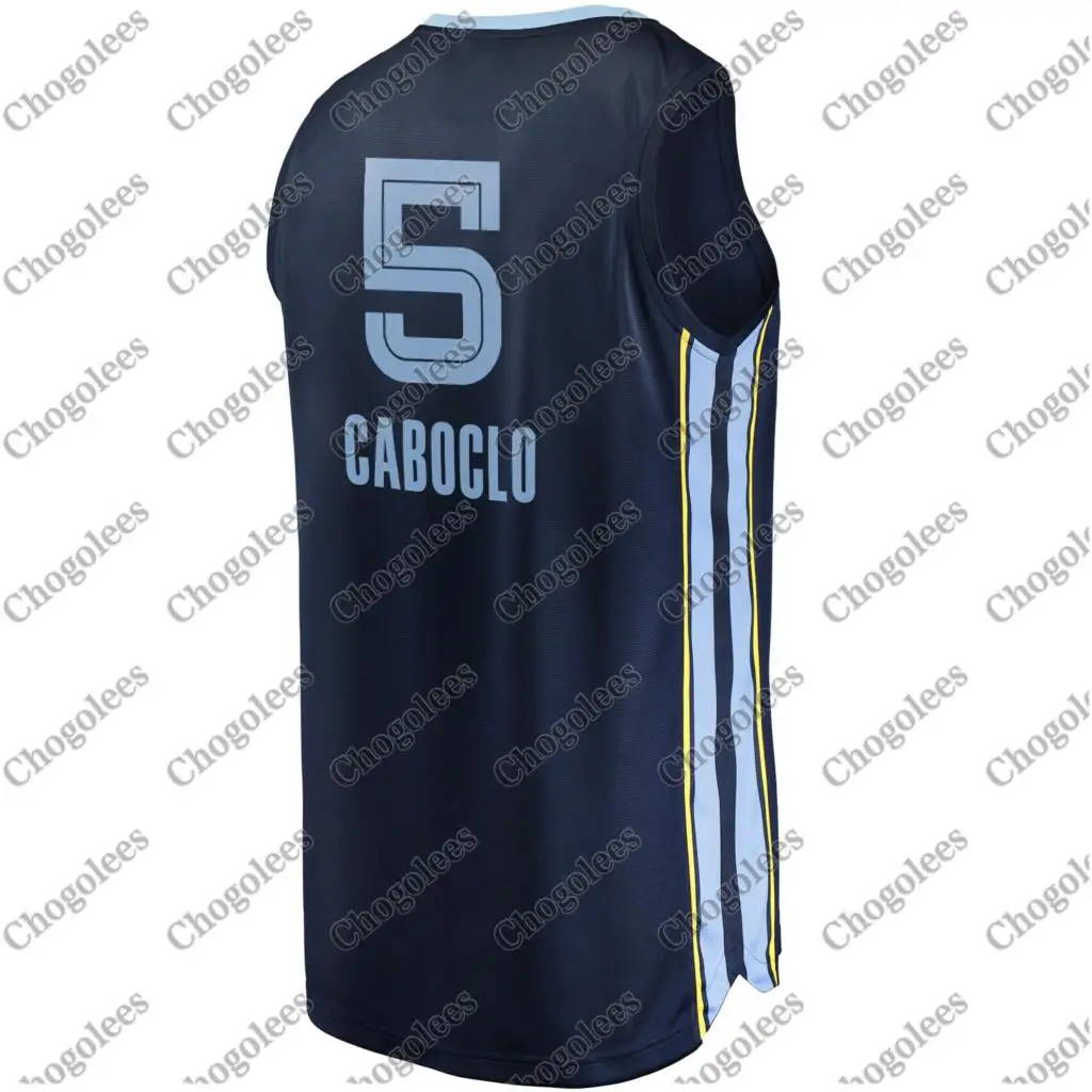 

Men Basketball Jersey Bruno Caboclo Memphis Branded Fast Break Player Jersey Navy Icon Edition