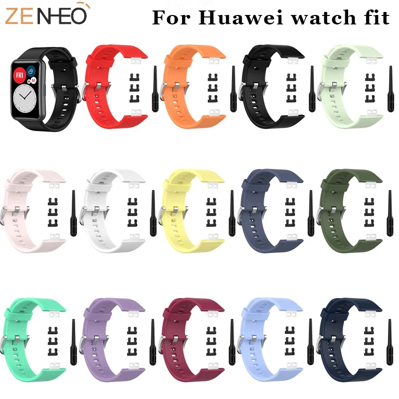 Ремешок силиконовый для смарт часов Huawei спортивный браслет с инструментом