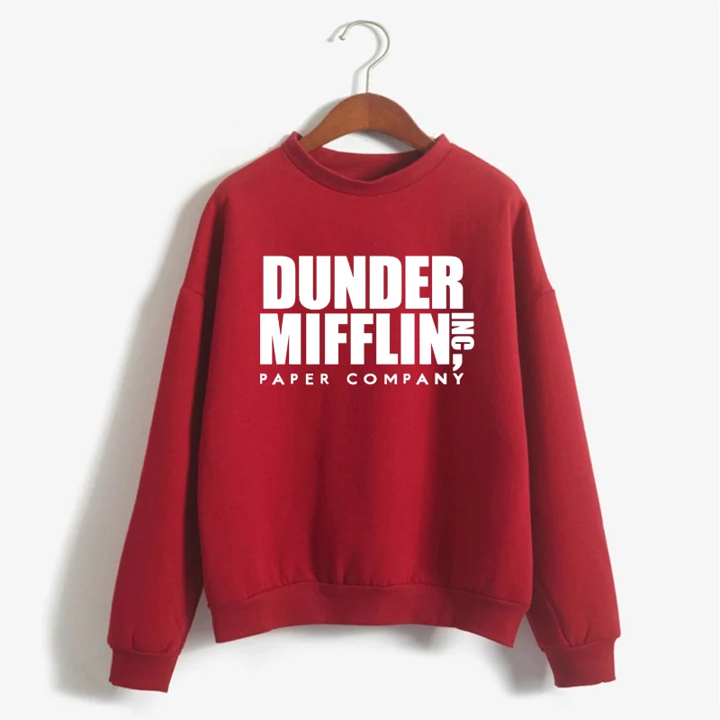 Женские толстовки Dunder Mifflin Inc бумажная компания Wernham Хогг Майкл Скотт космический