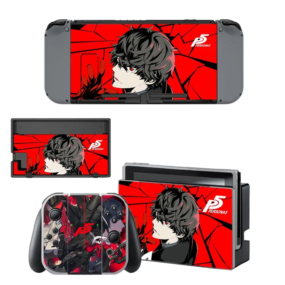 Persona 5 виниловые наклейки для nintendo Switch Стикеры полный комплект Лицевая панель