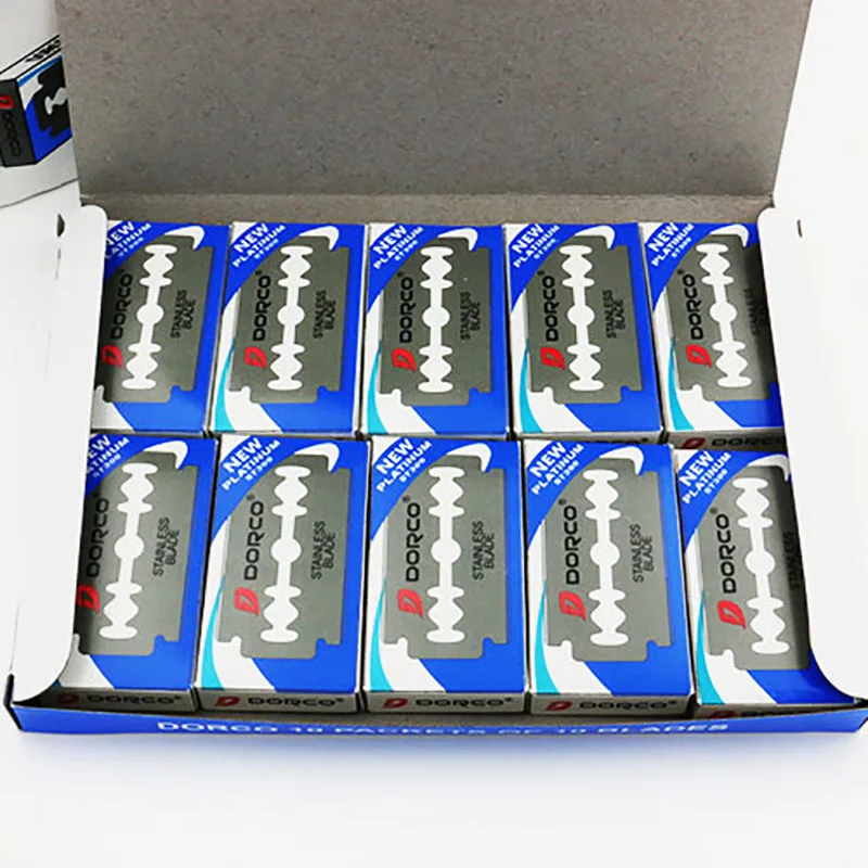 100 шт. сменные лезвия для бритвы Нержавеющая сталь Парикмахерские ножницы бритья