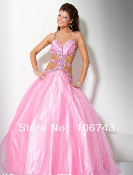 Женское вечернее платье бальное с кристаллами и бисером для торжественных