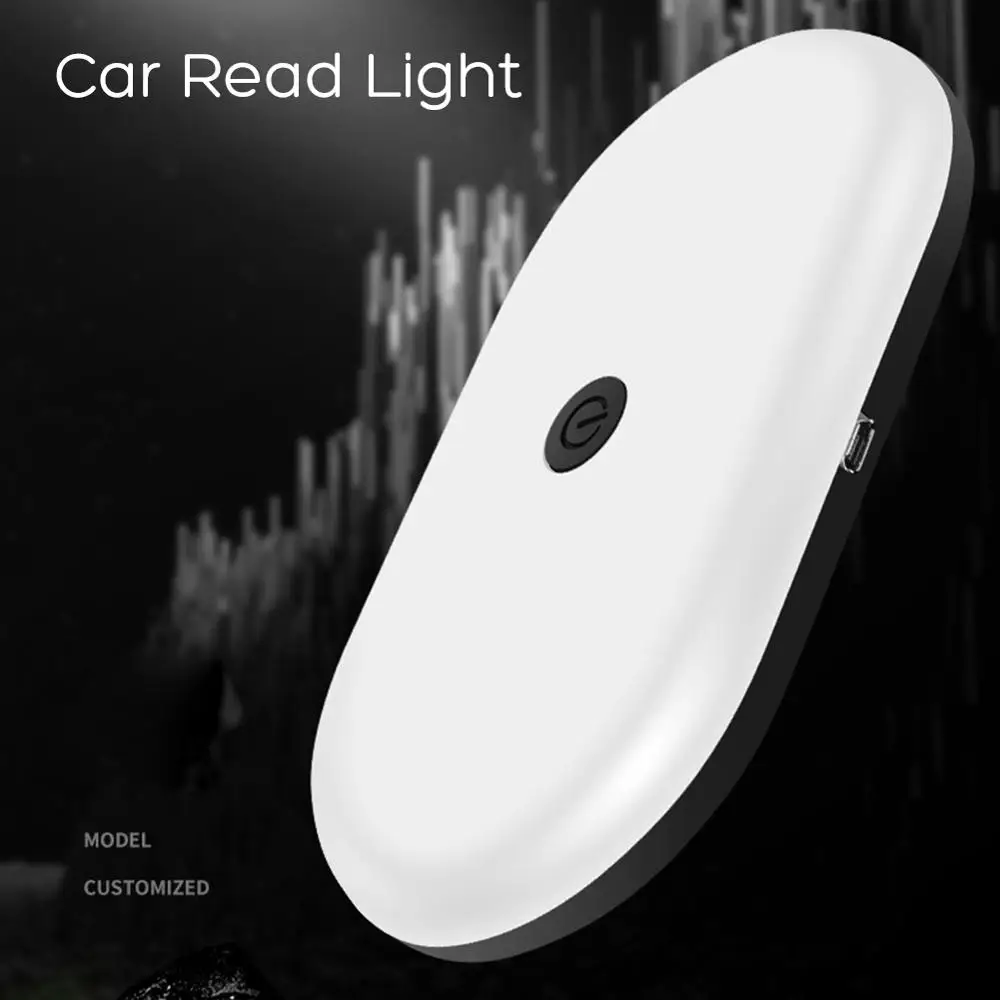 Universal Car Light Interior Roof Dome USB Rechargeable Light LED Reading Lamp Car Led Light Car Accessories Car Door Light