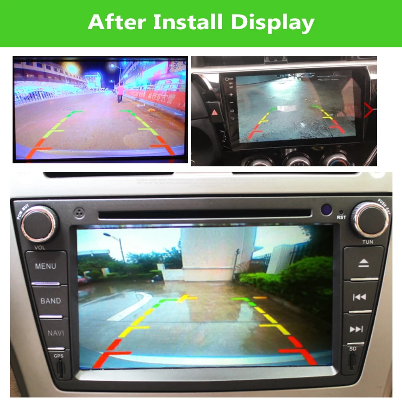 HD CCD Универсальный задний резервный камера Автомобильная заднего вида резервная