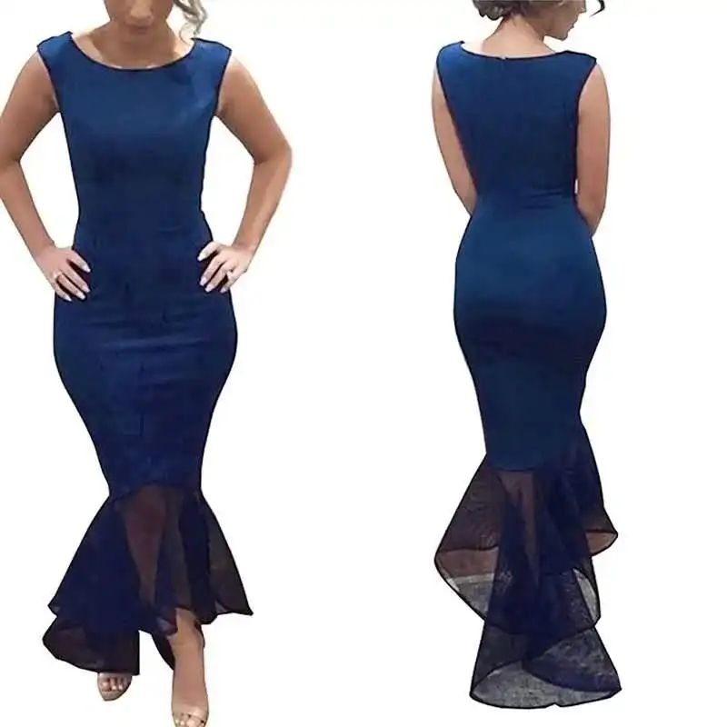 Женское платье макси без рукавов облегающее вечернее вечерние платья милое