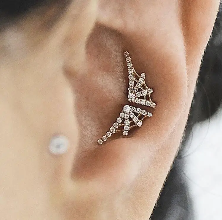 100% 925 пробы серебро рисунок паутины серьги-стержни micro pave 5A фианит сверкающие