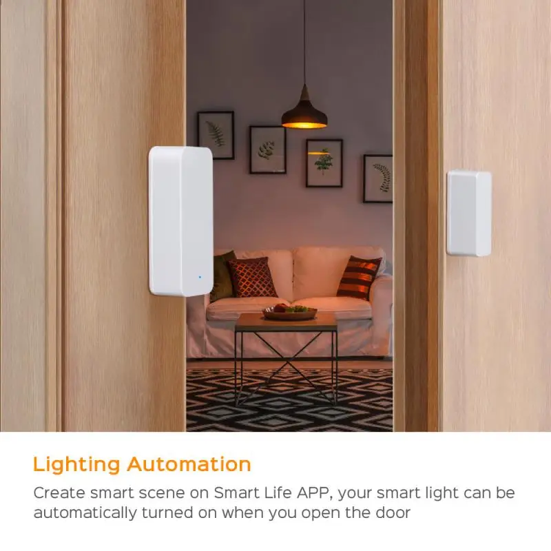

Tuya Smart ZigBee Door Window Contact Motion Sensor Smart Home Wireless Door Detectors Open/Close APP With Alexa Remote Alarm