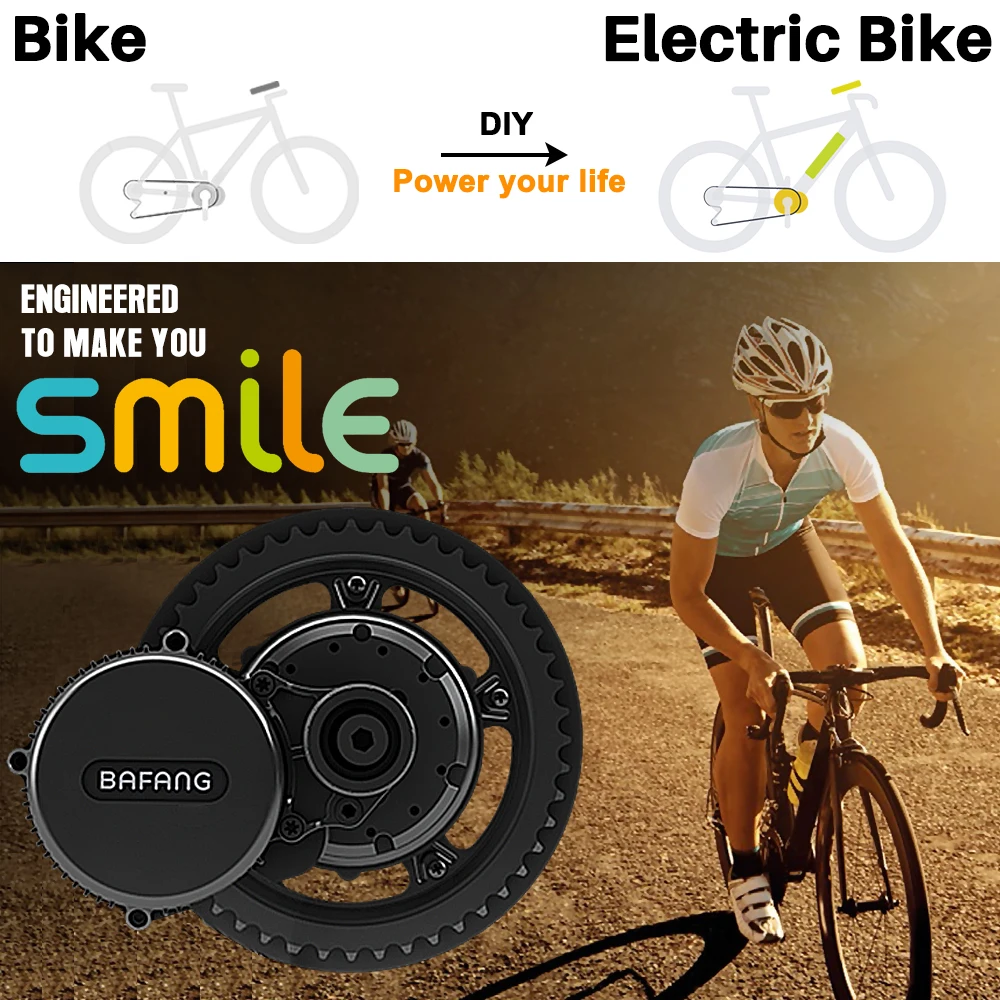 

BAFANG Ebike Mid Drive System Motor 48V 750W Electric Bicycle Motor For eCity eTour eCargo BBS02B MM G340.750 DPC18 C961 C965