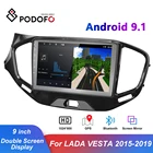 Автомагнитола Podofo, 2 Din, Android 9,1, HD, GPS, Wi-Fi, IPS, RDS, Bluetooth, для LADA VESTA 2015-2019