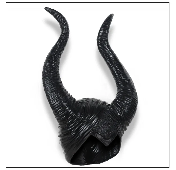 Дьявол Рога Maleficent Mistress of Evil головные уборы маска косплей реквизит черный