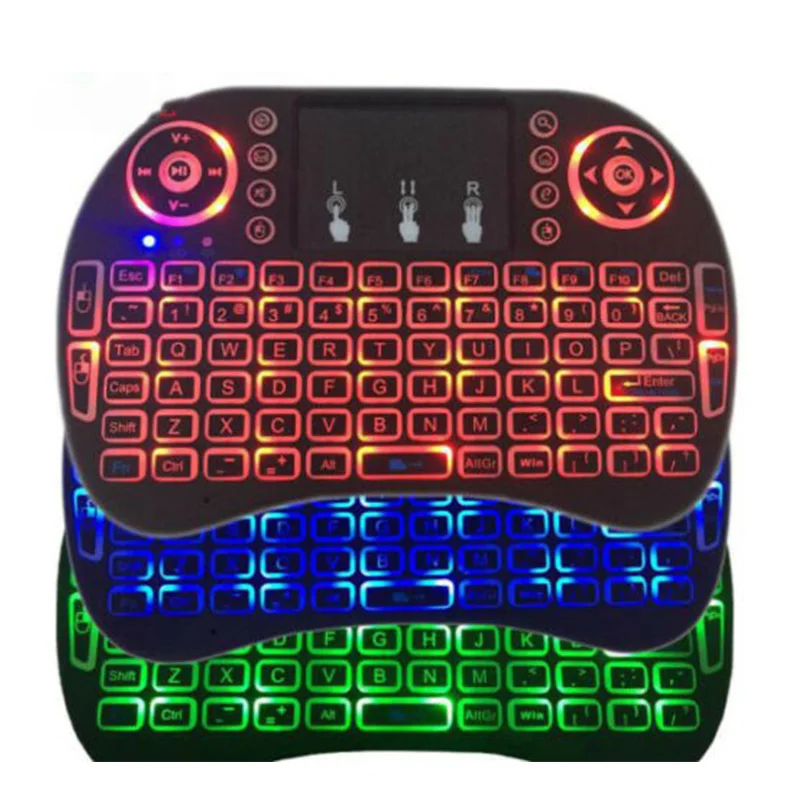Беспроводная клавиатура 2 4G с сенсорной панелью воздушная мышь Цветной