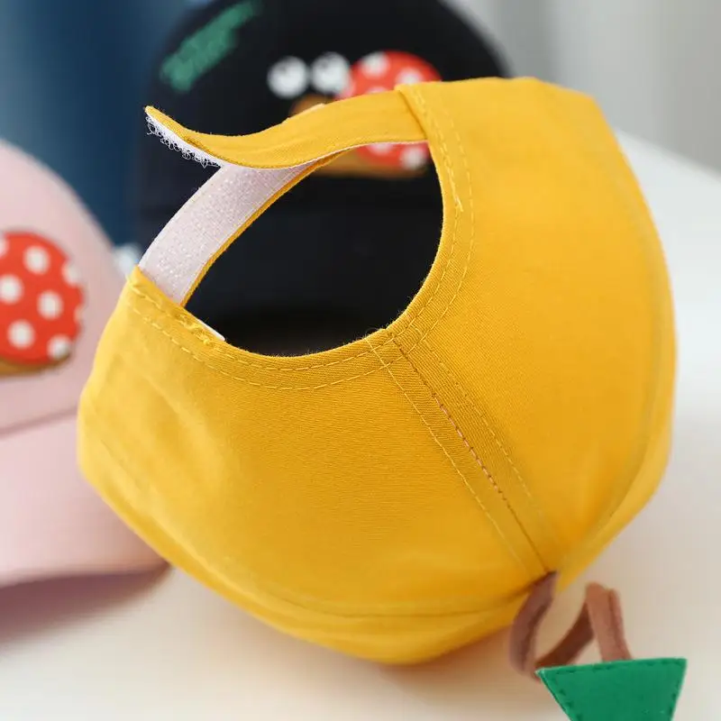 

2021 Spring Summer Cartoon snail cotton Casquette Baseball Cap Adjustable Snapback Hats for child boy and girl 132