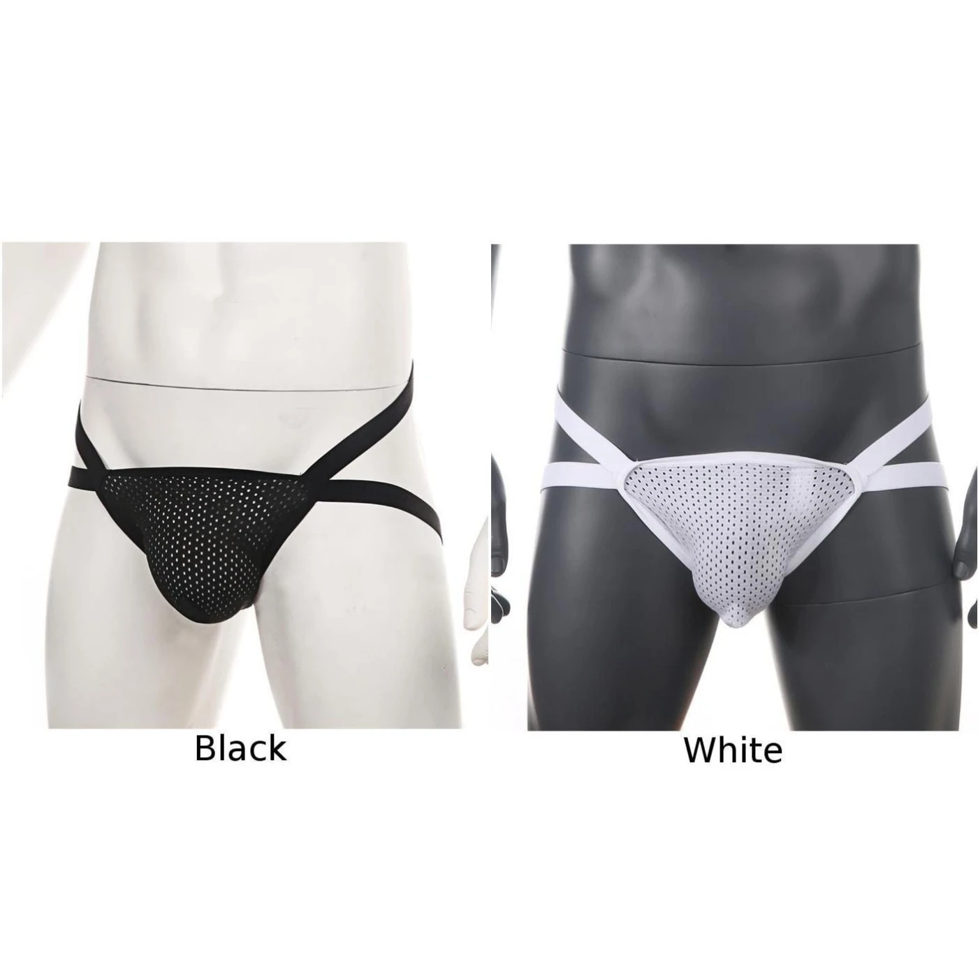 

Men's Briefs Sexy Jock Strap Underwear Black/white T-Back G-String Briefs Backless Breathable Thong Lingerie New Male Underpants