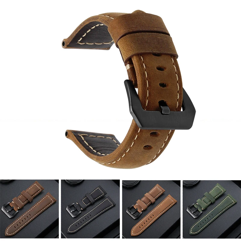 

20mm 22mm 26mm Genuine Leather Watchband For Garmin Fenix 6X 6 6S Pro 5X 5 5S plus 3 3HR 935 945 TACTIX DELTA Wristband Strap