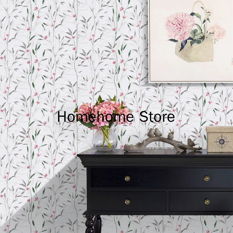 

Vinyl Murals hand-paintedWall Flower Wallpaper Floral Self Adhesive Papers Design for Walls Bedroom Home Decor