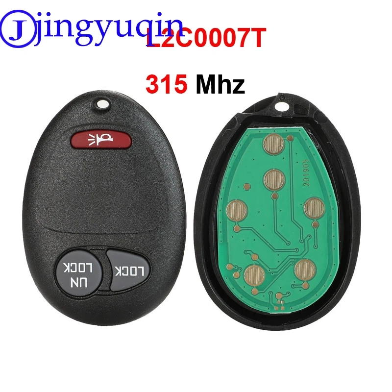 3 кнопки дистанционного управления jingyuqin 315 МГц для Chevrolet Colorado canion H3 2006 2007 2008 2009 2010