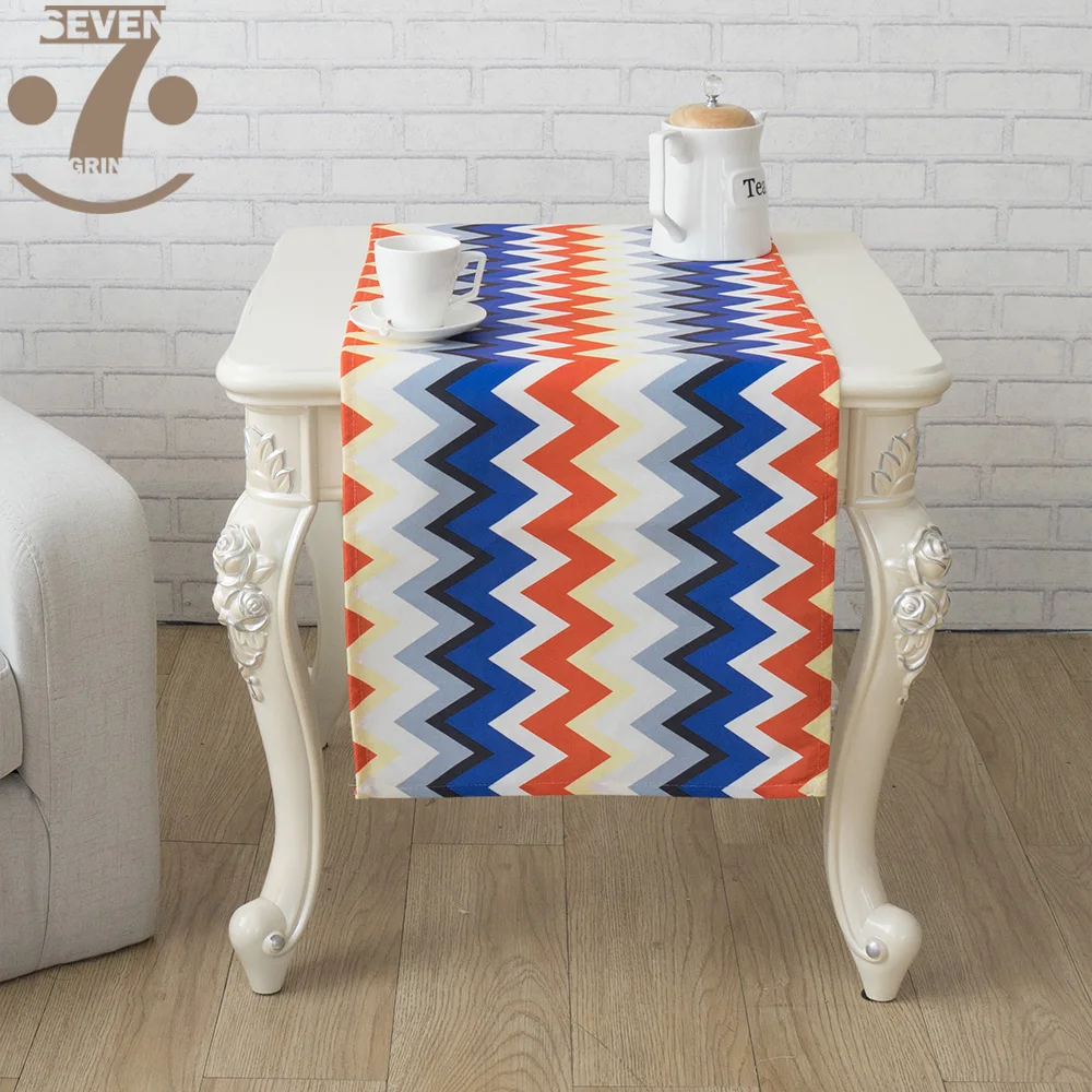 Table Runners Colorful Stripes Fabric Top Decoration Home For Wedding Party | Дом и сад