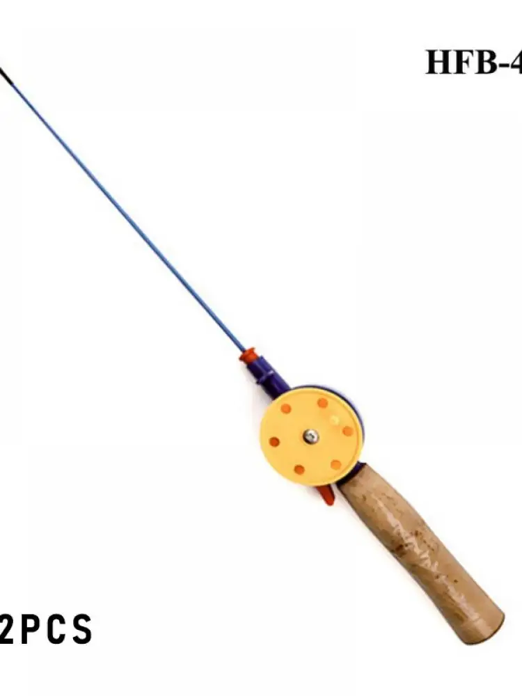 

Outdoor Fishing Ice Fishing Rod With Reel Rod Pen-Shaped Folding Mini Feeder Ice Fishing Reel (Two Pieces)
