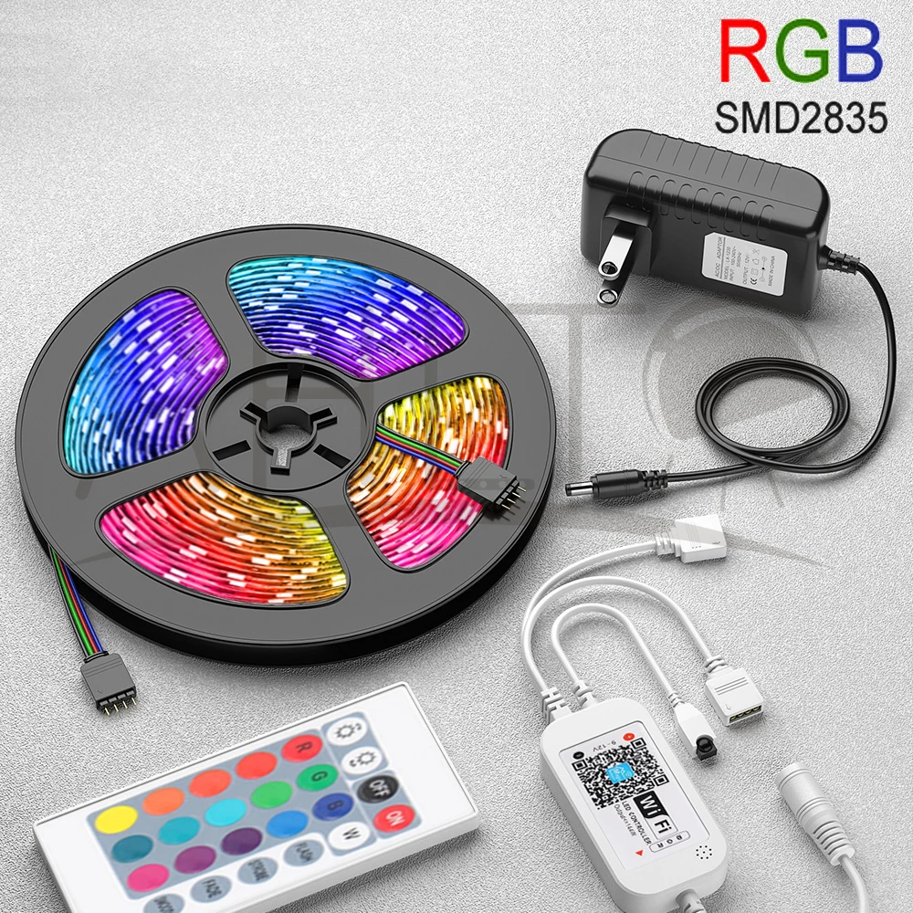 Светодиодная лента с Wi Fi SMD 2835 RGB 12 В постоянного тока настольные потолочные лампы