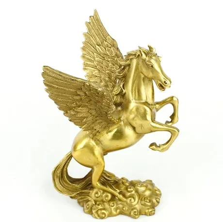 

A copper horse Pegasus horse to get rich copper ornaments was successful career promotion Wang Li