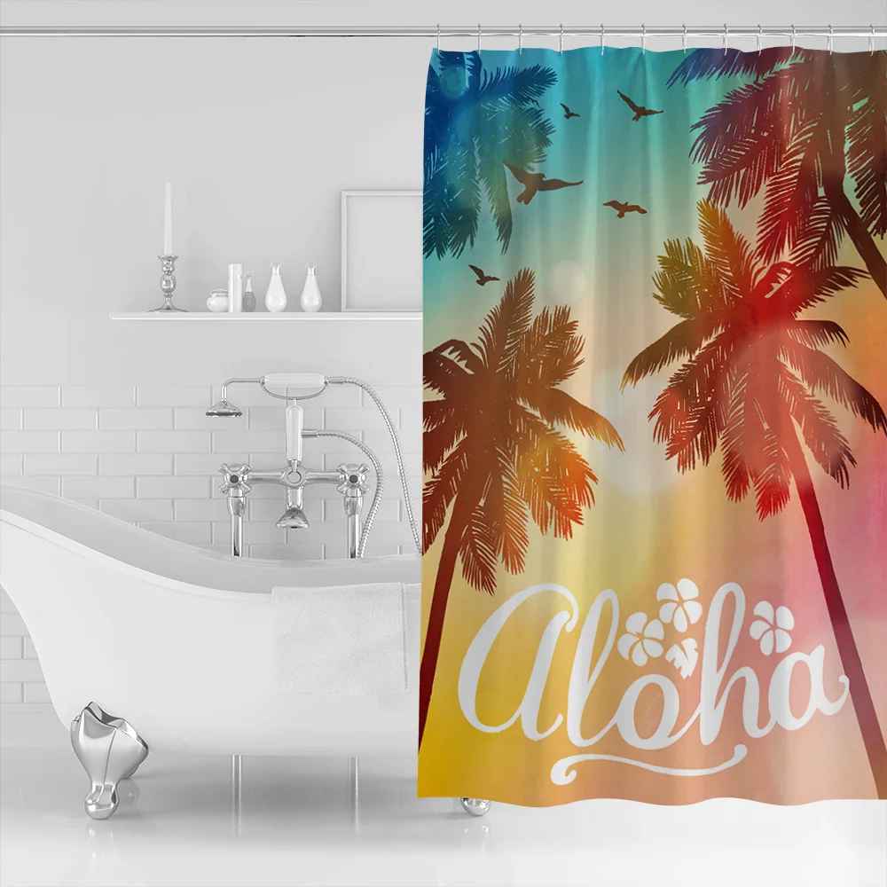 Водонепроницаемые занавески для душа пляжные шторы свадьбы дня рождения