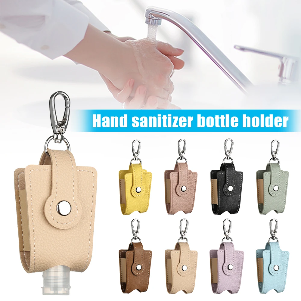 

1 PC 30ml Travel Bottle Refillable Containers Hand Sanitizer Keychain Holder Reusable Flip Cap Bottles with Keychain Carrier