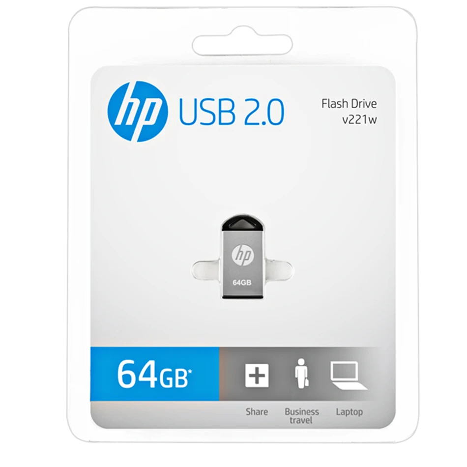 HP V221W мини металлический USB флэш-накопитель pendrive 64 Гб 32 16 карта памяти