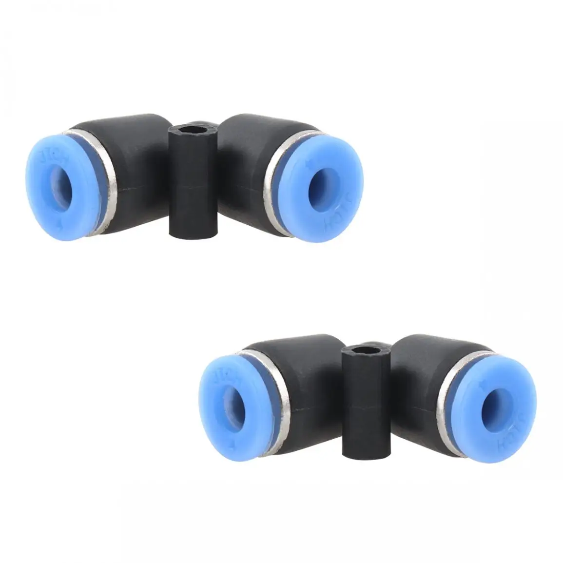 2 шт 4 мм l образный локоть пластиковый двухсторонний Пневматический быстрый