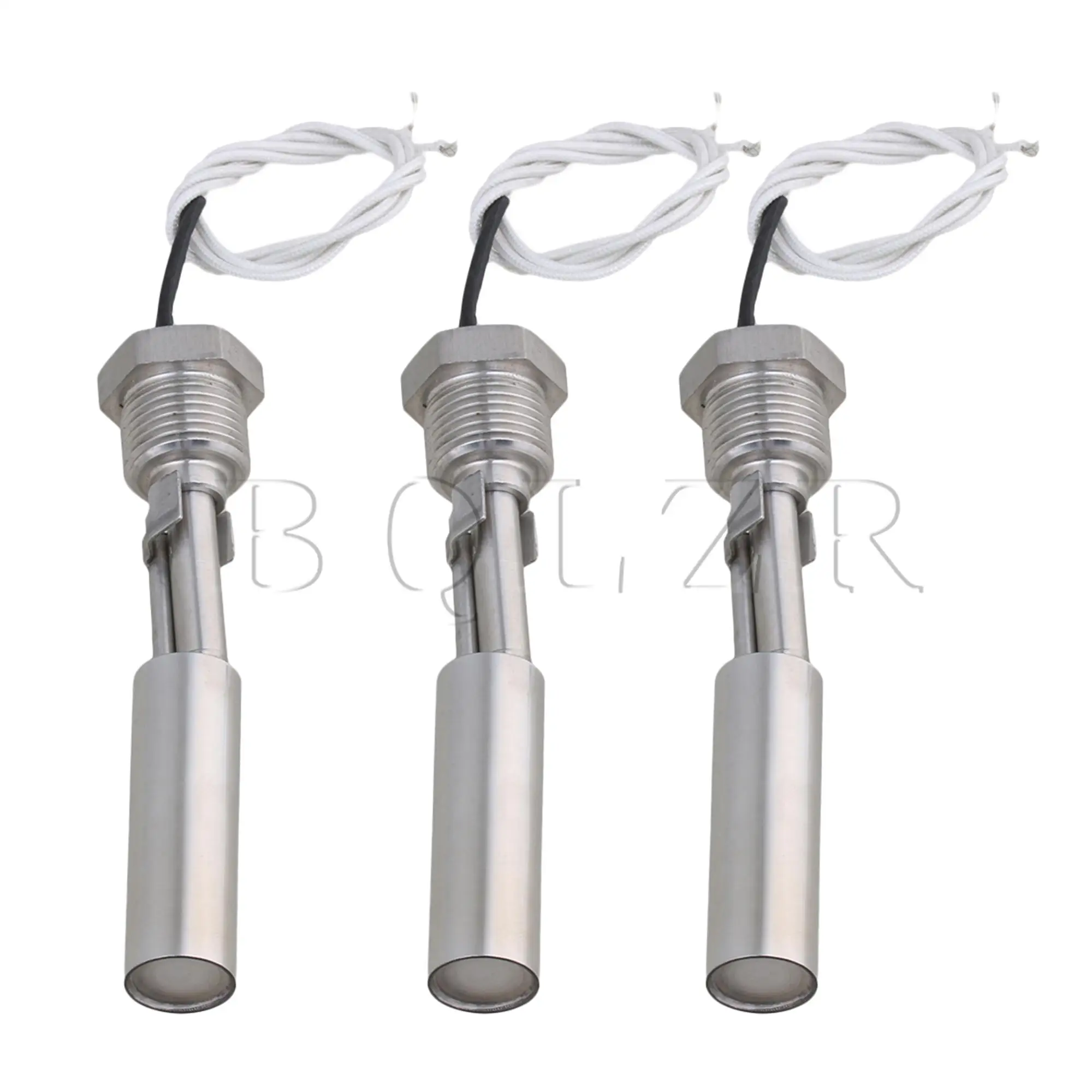 

BQLZR Durable Side-Mounted Liquid Water Level Sensor Float Switch Chrome Pack of 3