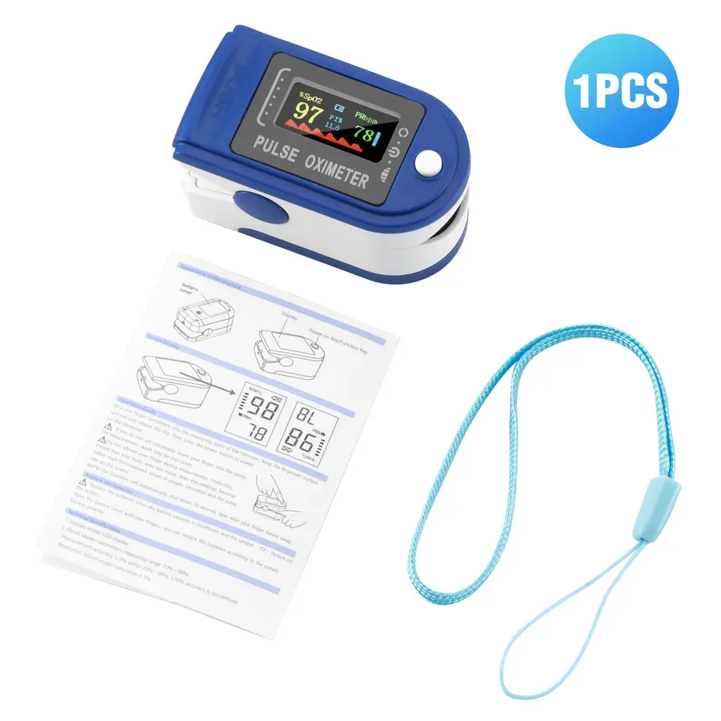 Пальчиковый оксиметр Spo2 прибор для измерения уровня кислорода в - Цена: 53,69 - 174,67 руб.