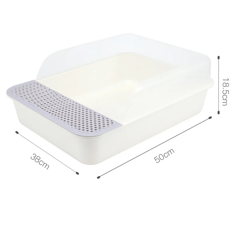 

Pet Toilet Bedpan Anti Splash Cat Litter Box Cats Dog Tray with Scoop Kitten Dog Clean Toilet Home Plastic