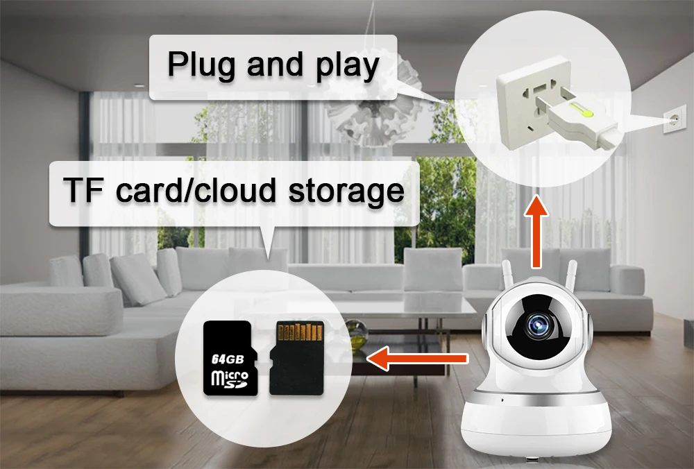 720P 1080P HD Крытая ip-камера беспроводная wifi смарт-камера двухсторонняя аудио домашняя камера видеонаблюдения детский монитор