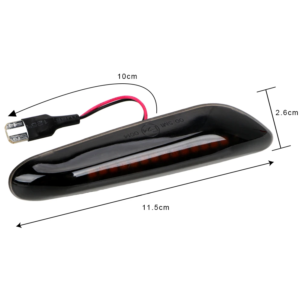 DC 12V Car Turn Signal Lamp Indicators LED Side Marker Light Amber Streamer Lights For BMW E90 E91 E92 E93 E60 E87 E82 E46 | Автомобили и