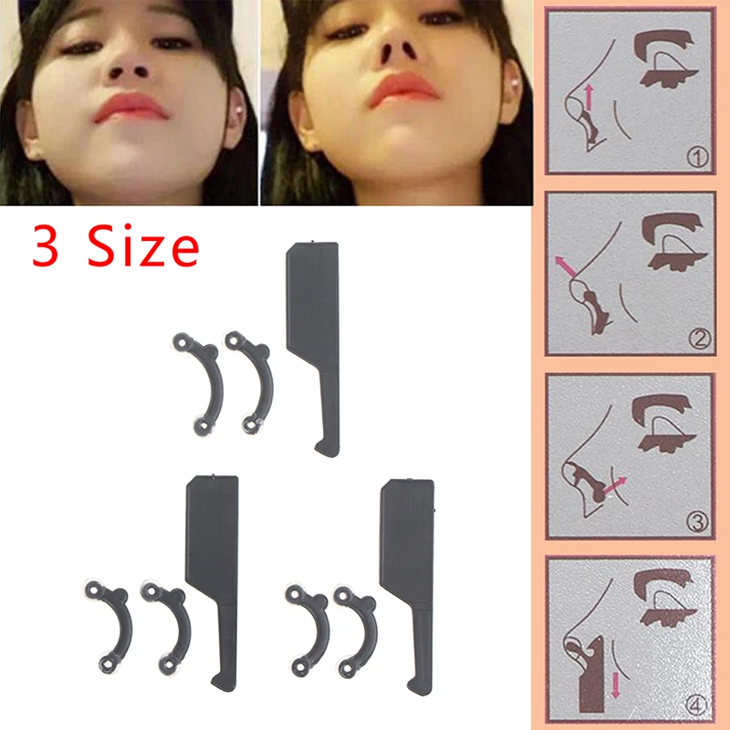 

6PCS 3 Sizes transparent Beauty Nose Up Lifting Bridge Shaper Nose Shaping Clip