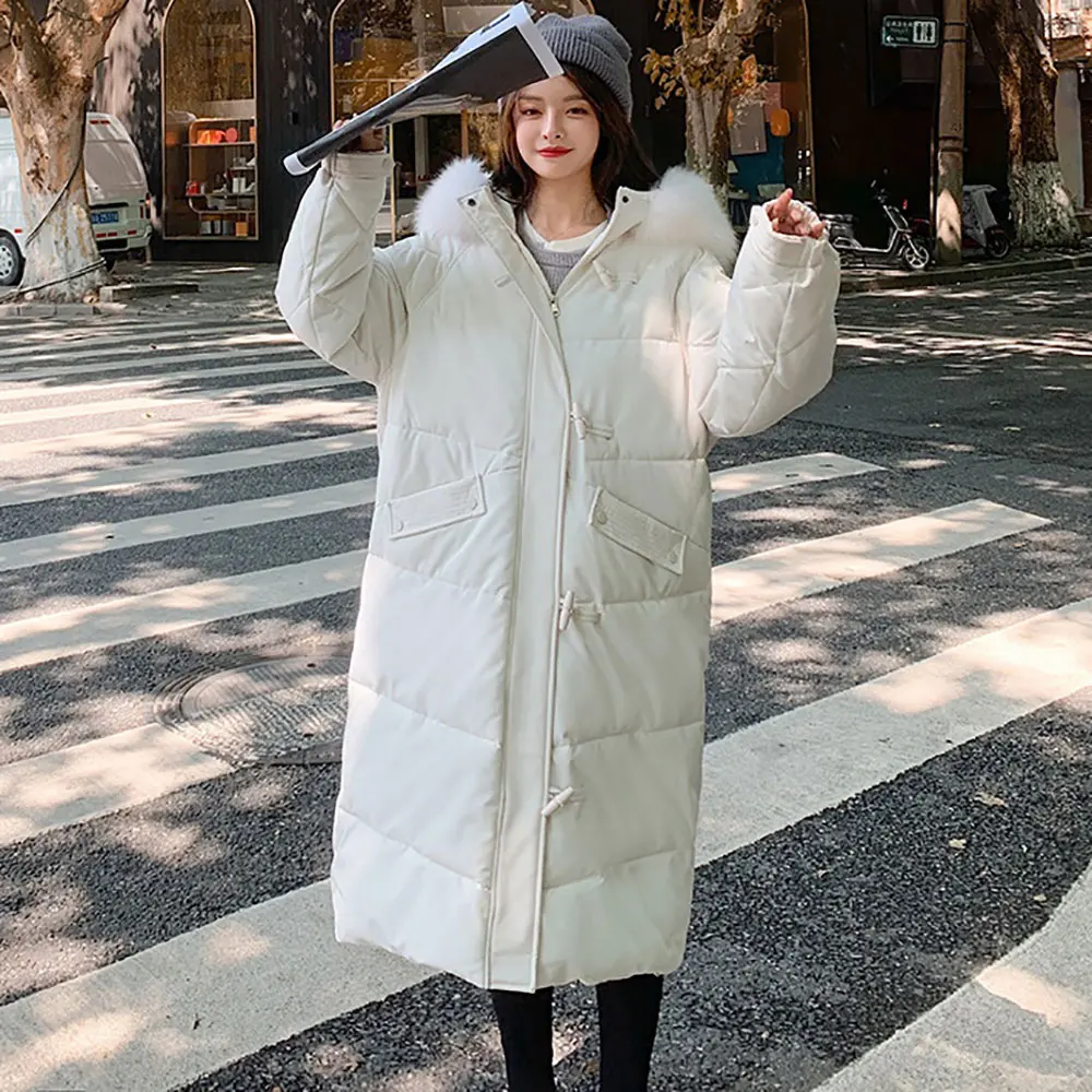 PinkyIsBlack Warm Autumn Winter Hooded Women Parkas Causal Pocket Long Women Outwear New Fashion Windproof Jacket Coat Winter
