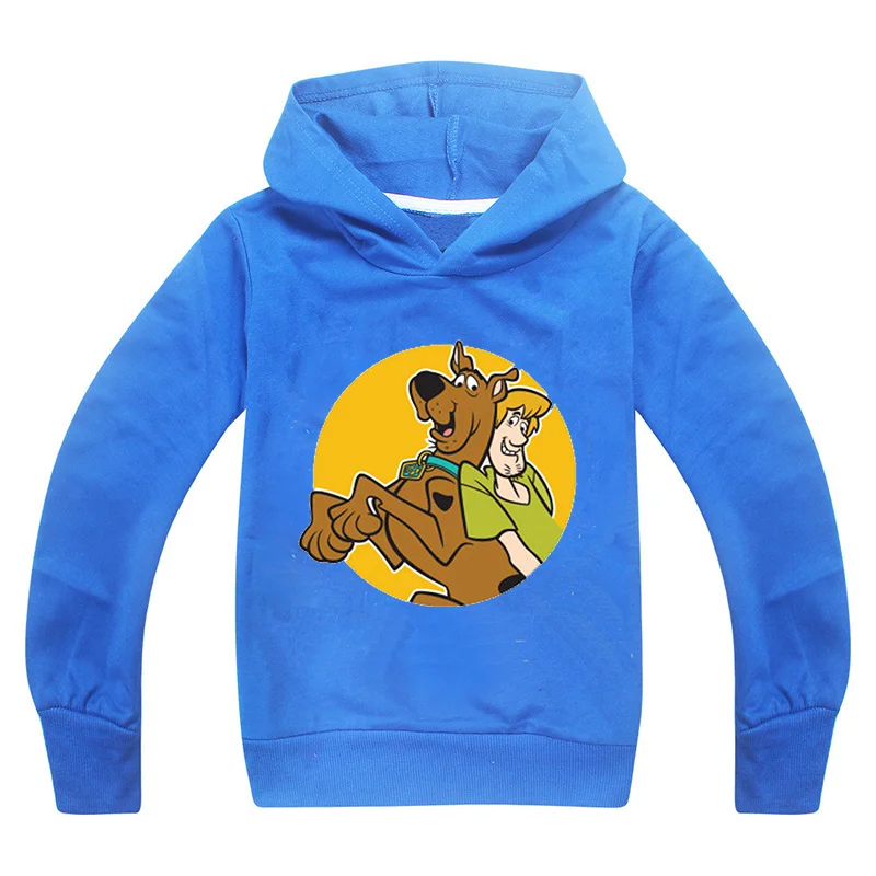 

2020 Autumn Kids Scooby Doo Top Boys Clothes Long Sleeve Hoodies for Teen Girls Baby Sweatshirt Children Clothing Tees