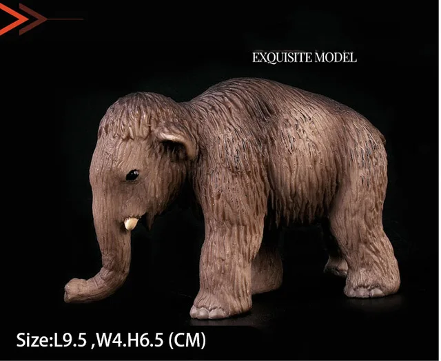 mammoth cub Оригинальная натуральная дикая джунгли, ферма, животное, птица, серия, леопард, кошка, пантера, ягуар, Коллекционная модель, детская игрушка, подарок для детей - Цвет: mammoth cub