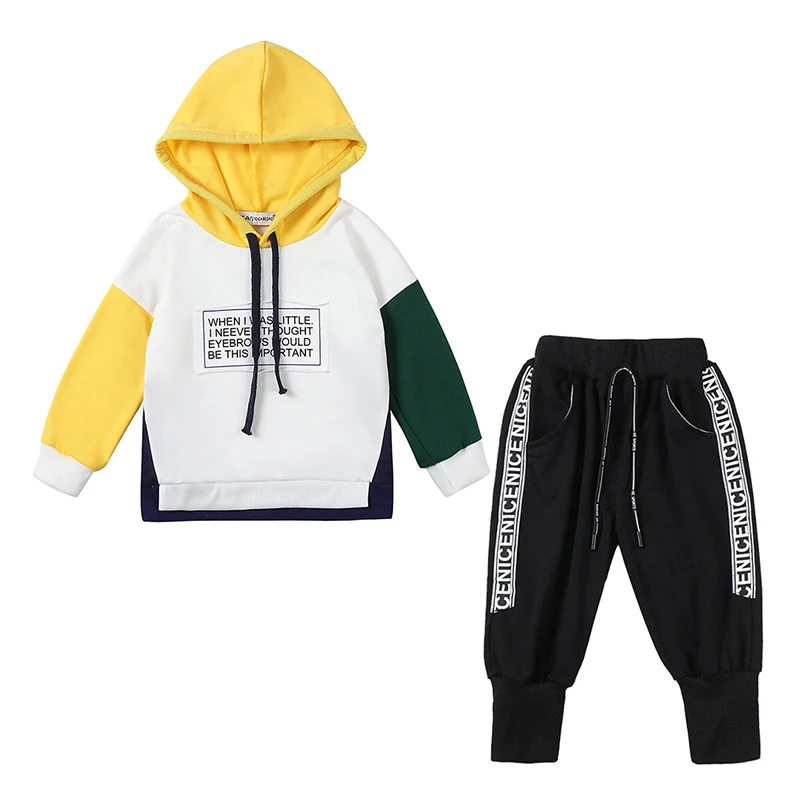 Новый костюм с длинным рукавом для мальчиков осенний свитер прострочкой куртка