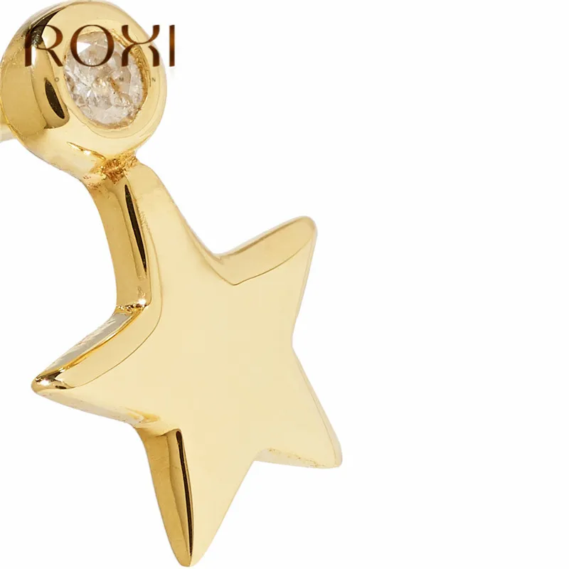 ROXI серьги из стерлингового серебра 925 пробы Простые Модные ювелирные изделия