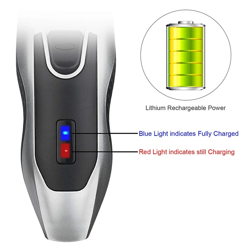 

Men's 6 Comb Professional Hair Clipper Wireless Hair Clipper Haircut Razor Rechargeable Haircut Tool