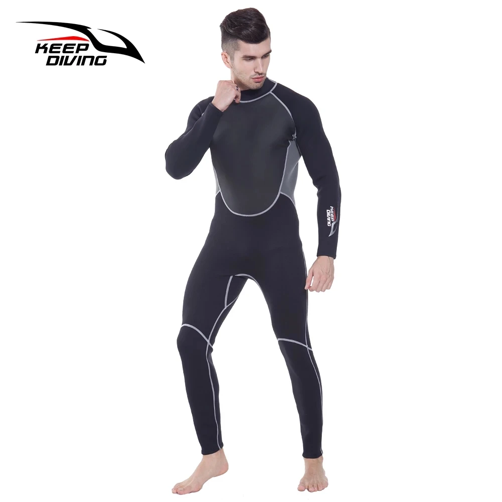 Профессиональный неопреновый гидрокостюм 3 мм, цельный и закрытый костюм для дайвинга, подводное плавание, серфинг, подводное плавание, тро...