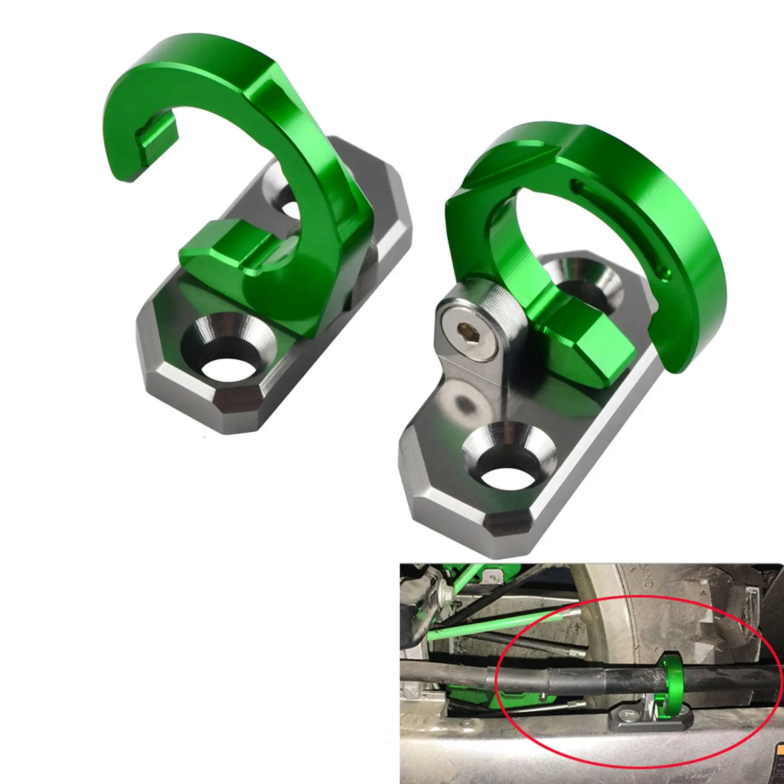 

Motorcycle Accessary Brake Cable Line Clam Rear/ Front for Kawasaki KX125 90-93 KX250 90-93 KLX140G 17-19