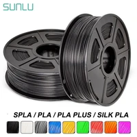 sunlu pla plus 3d printer filament pla 1 75mm rainbow 1kg 2 2lbs per roll more toughness non toxic fast shipping silk