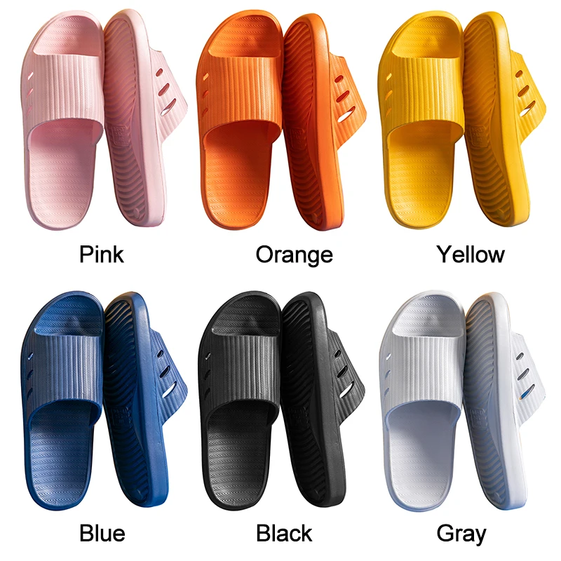 

Women platfrom Slippers EVA Bathroom Shoes Slides Anti-slip Indoor Home Slippers Summer Household Bath Sandals for women and man