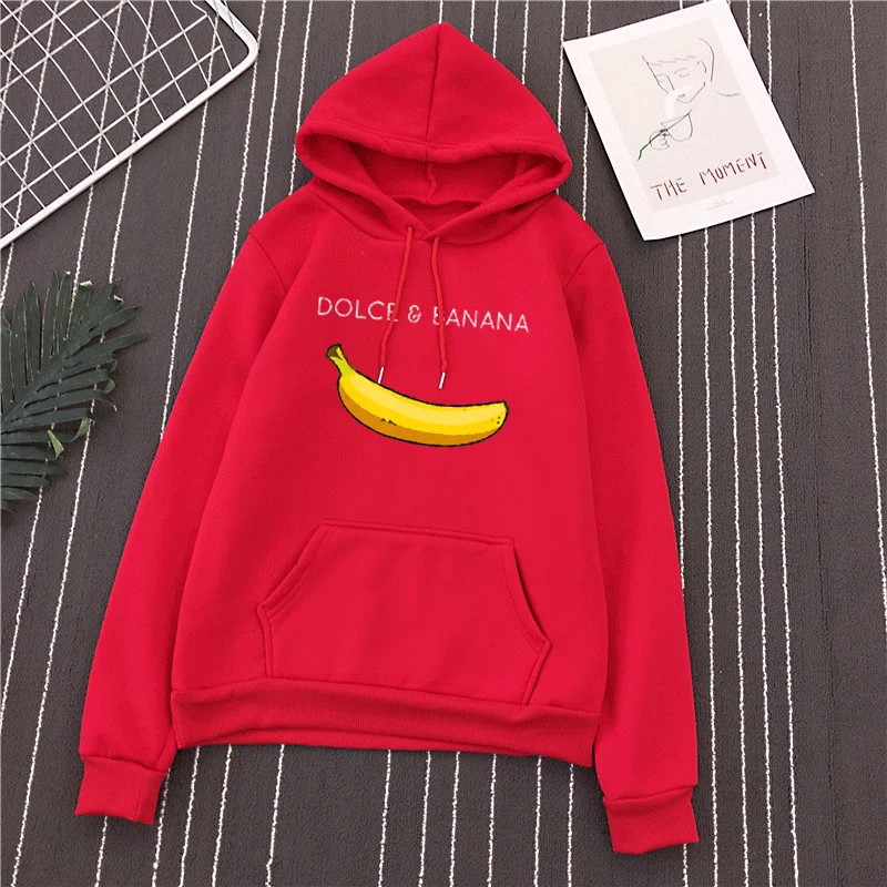 

Ripe Good-Tasting Banana Printing Sweatshirt women Loose Comfortable Casual pullover Clothes Oversized Soft hoodie Unisex tops