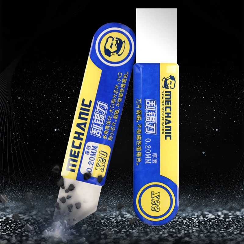 

Mechanic High Toughness Solder Paste Tin Scraper Knife for BGA Stencil Reballing