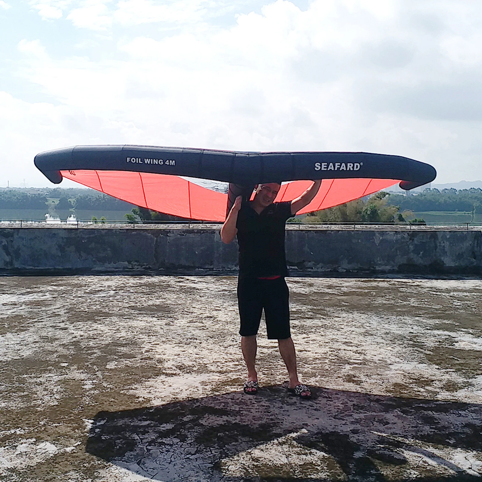 Надувные прочный крыло Фольга ручной гидро E серфинга воды воздушный